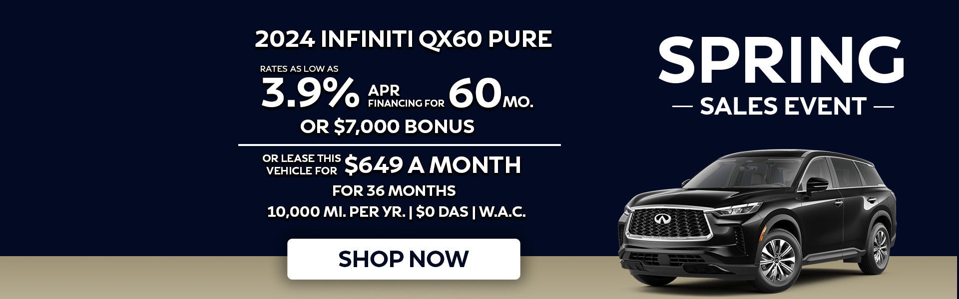 2024 INFINITI QX60 Pure Special Offer