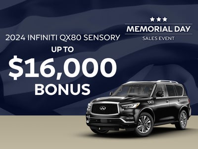 2024 QX80 Sensory
$16,000 Bonus