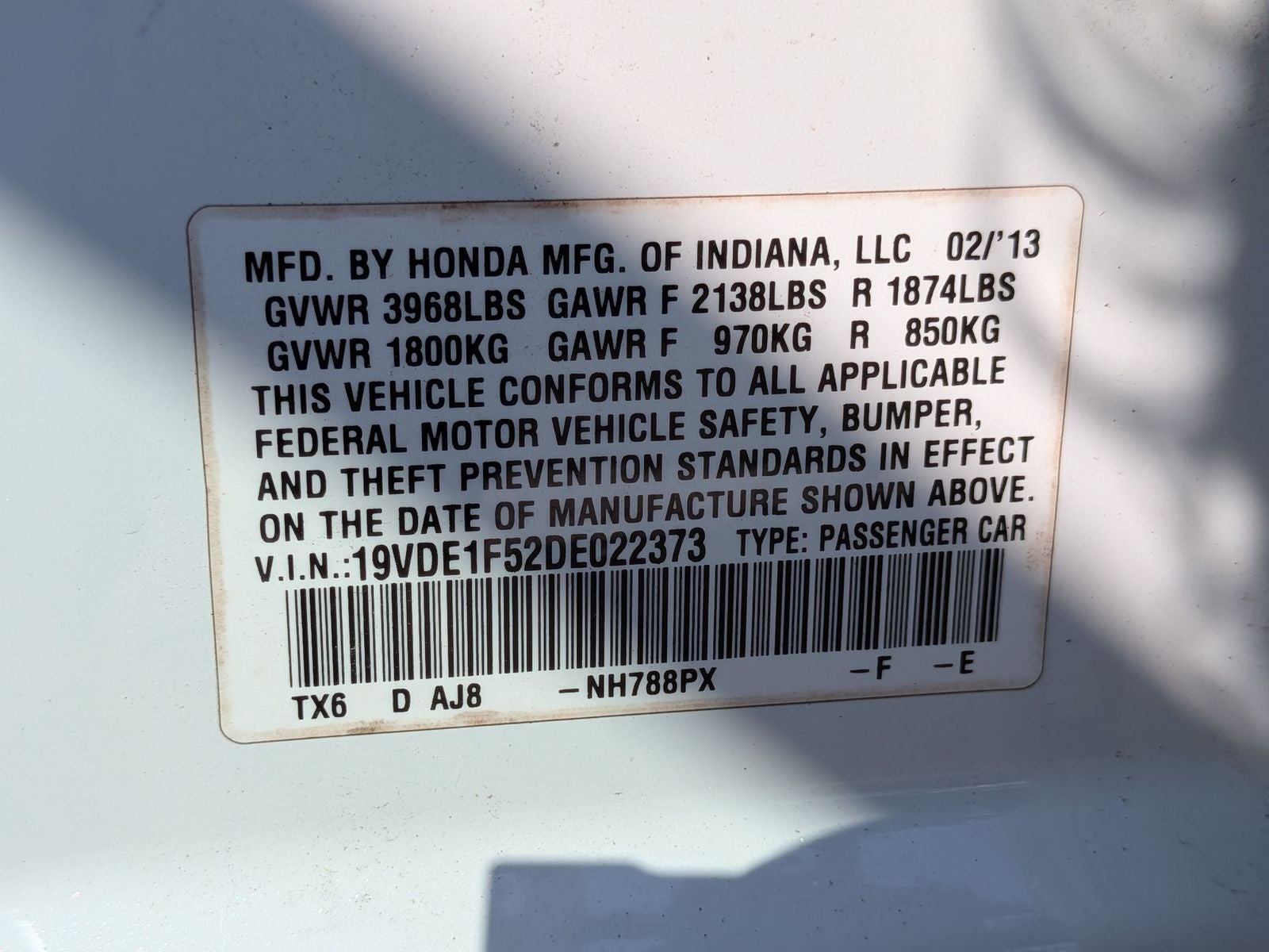 2013 Acura ILX 2.0L