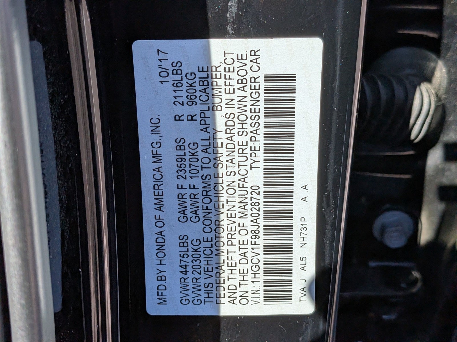 2018 Honda Accord Touring