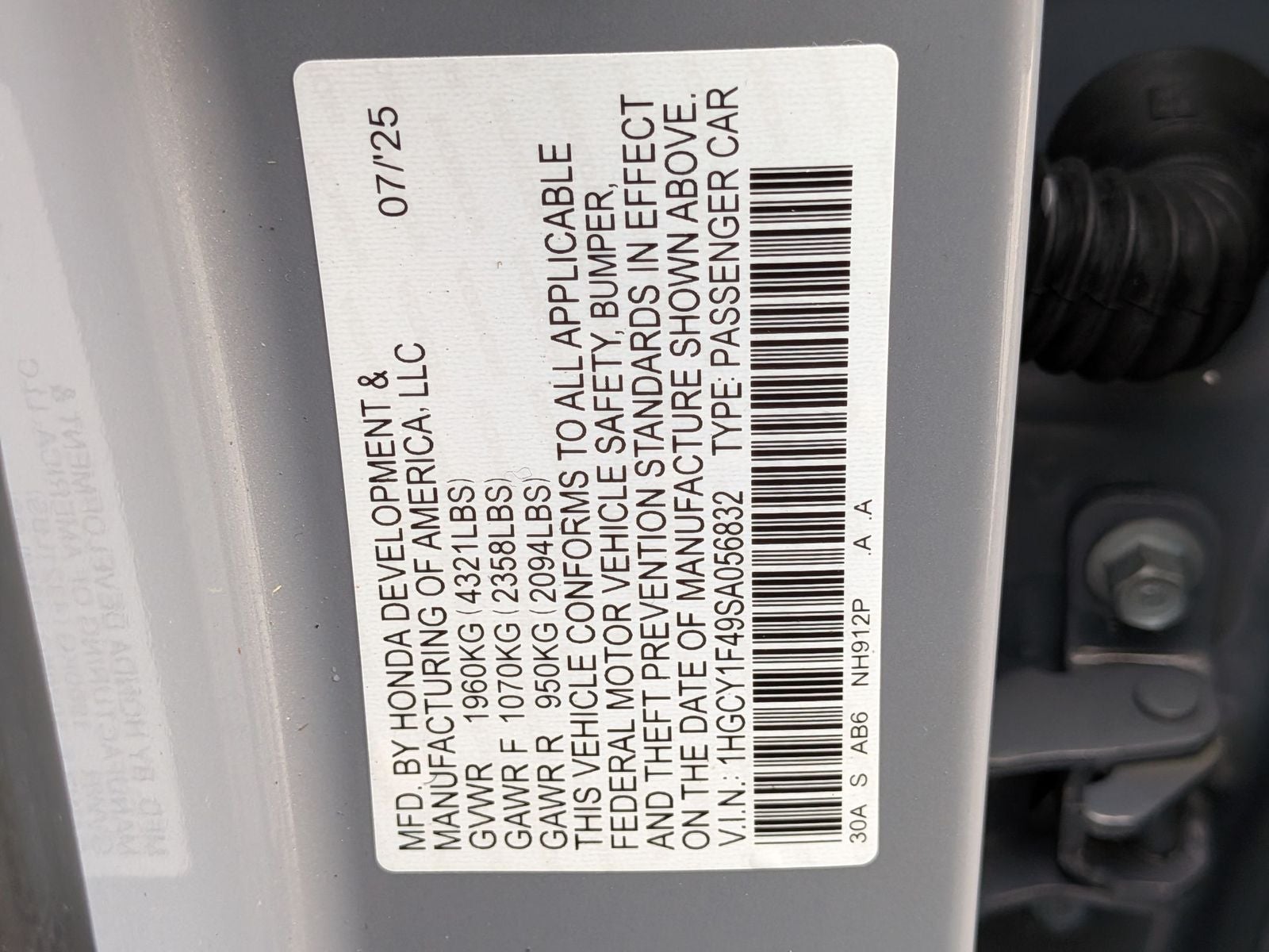 2025 Honda Accord SE