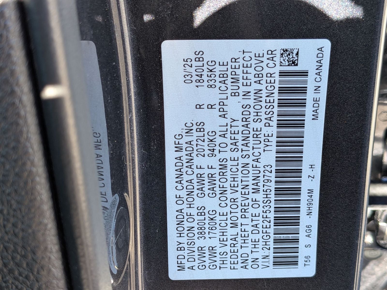 2025 Honda Civic Sport