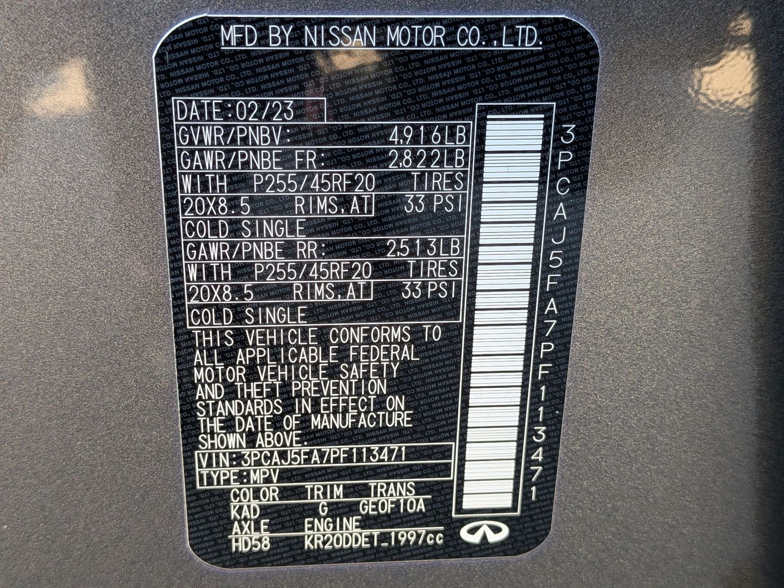 2023 INFINITI QX50 SPORT