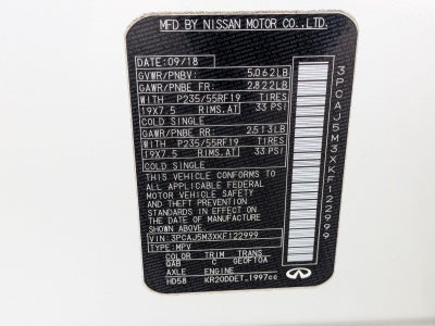 2019 INFINITI QX50 ESSENTIAL