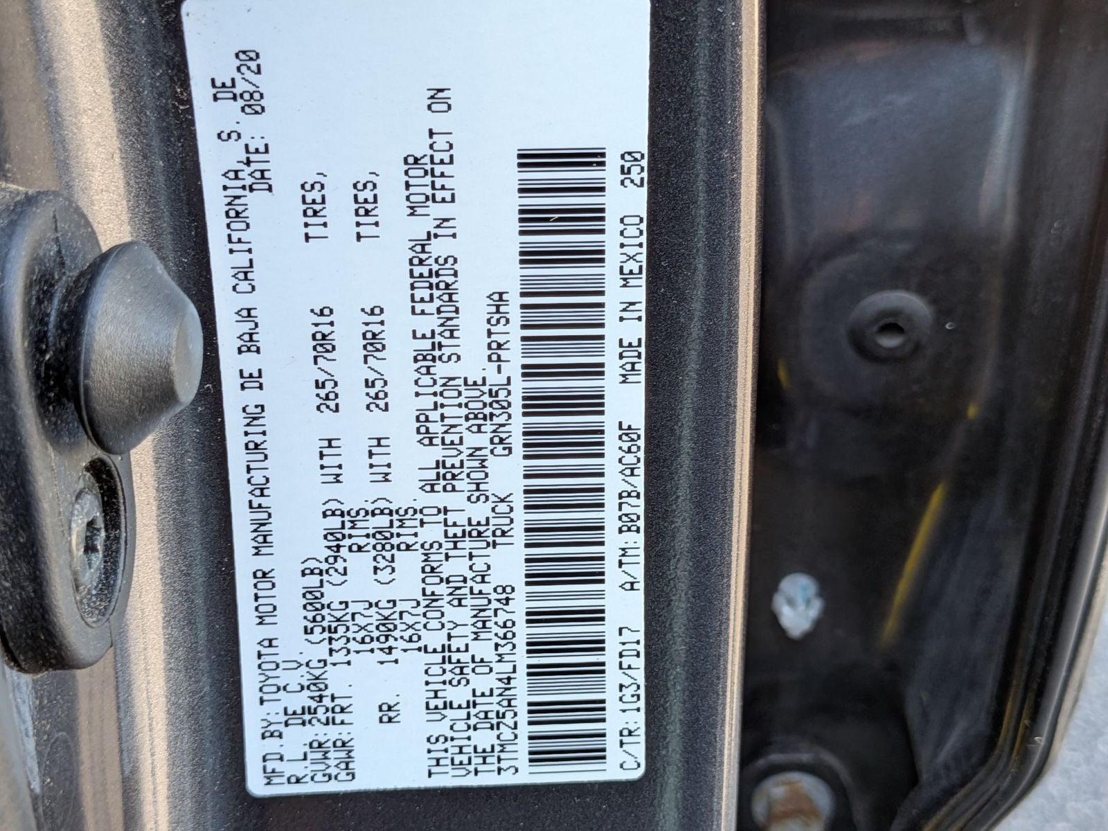 2020 Toyota Tacoma TRD Off-Road V6