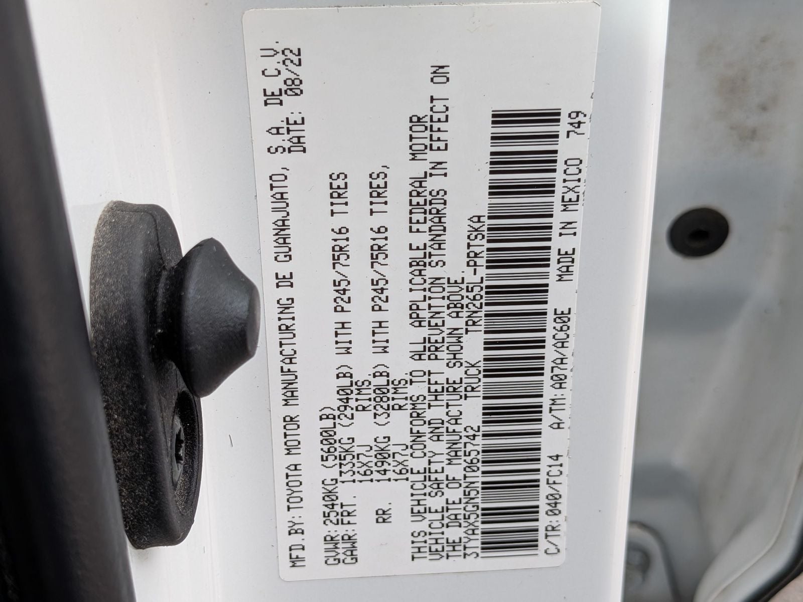 2022 Toyota Tacoma SR5