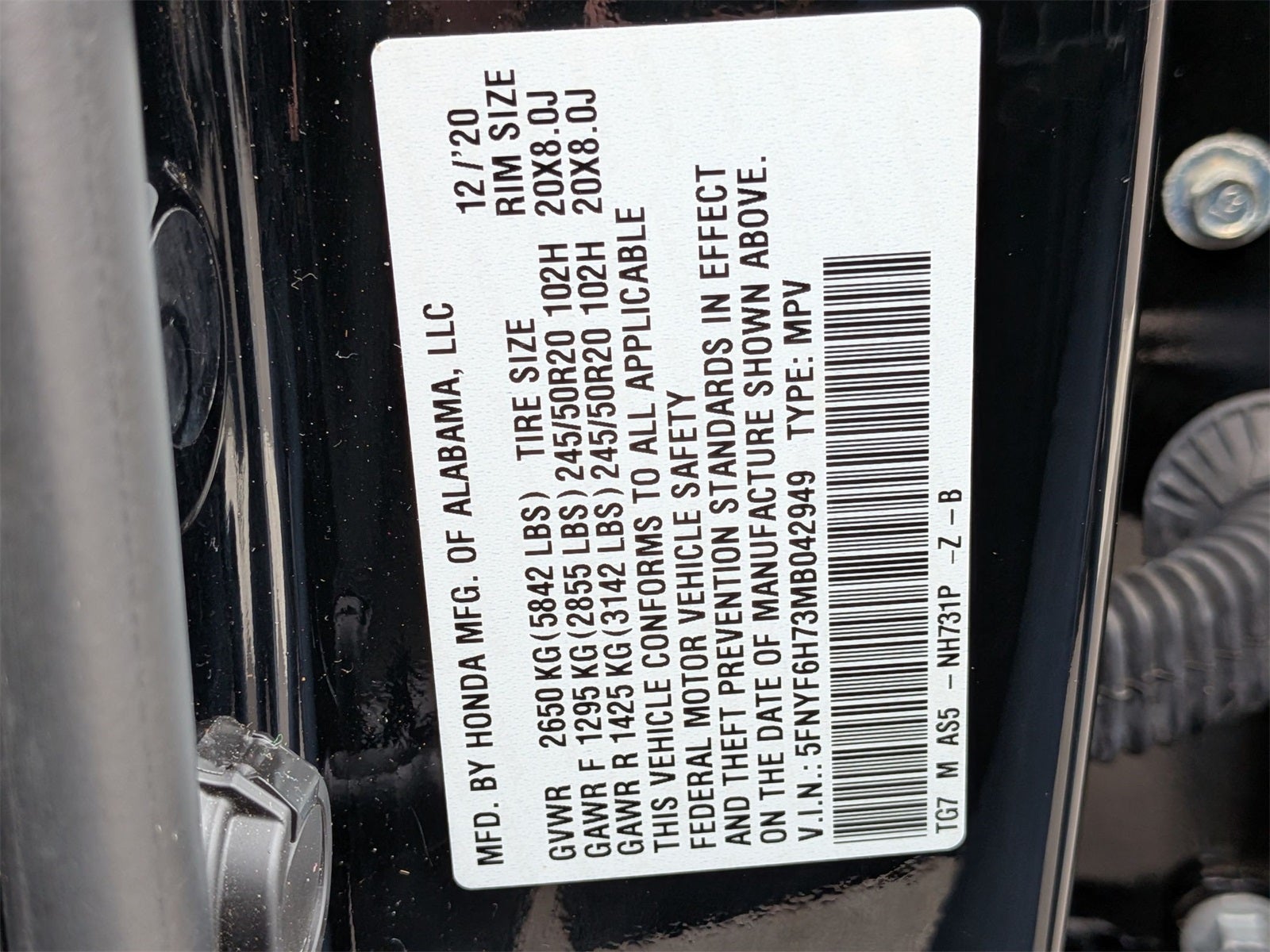 2021 Honda Pilot Black Edition