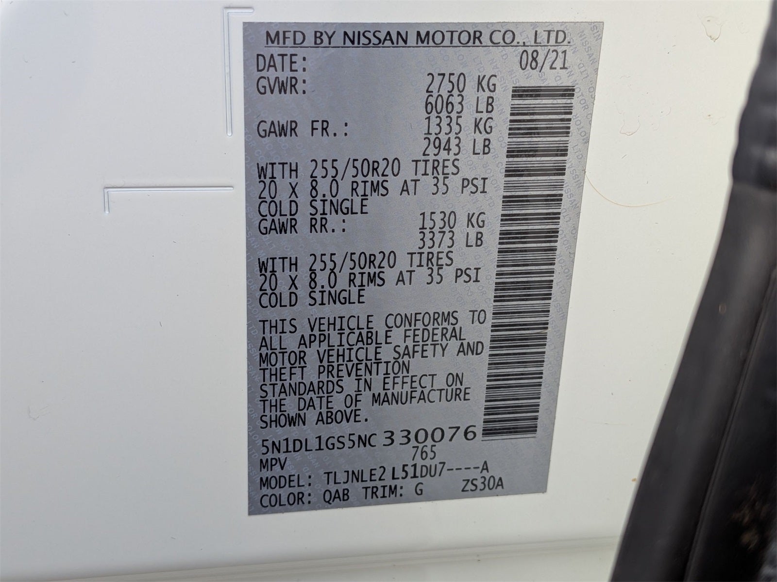 2022 INFINITI QX60 Sensory