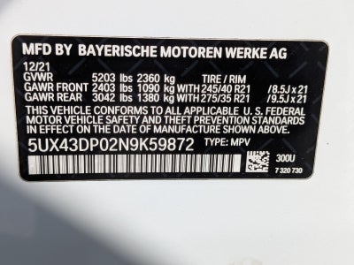 2022 BMW X3 sDrive30i