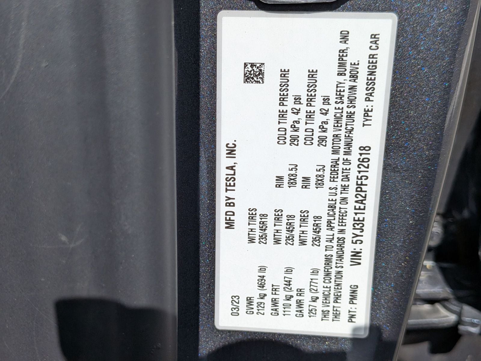2023 Tesla Model 3 Base