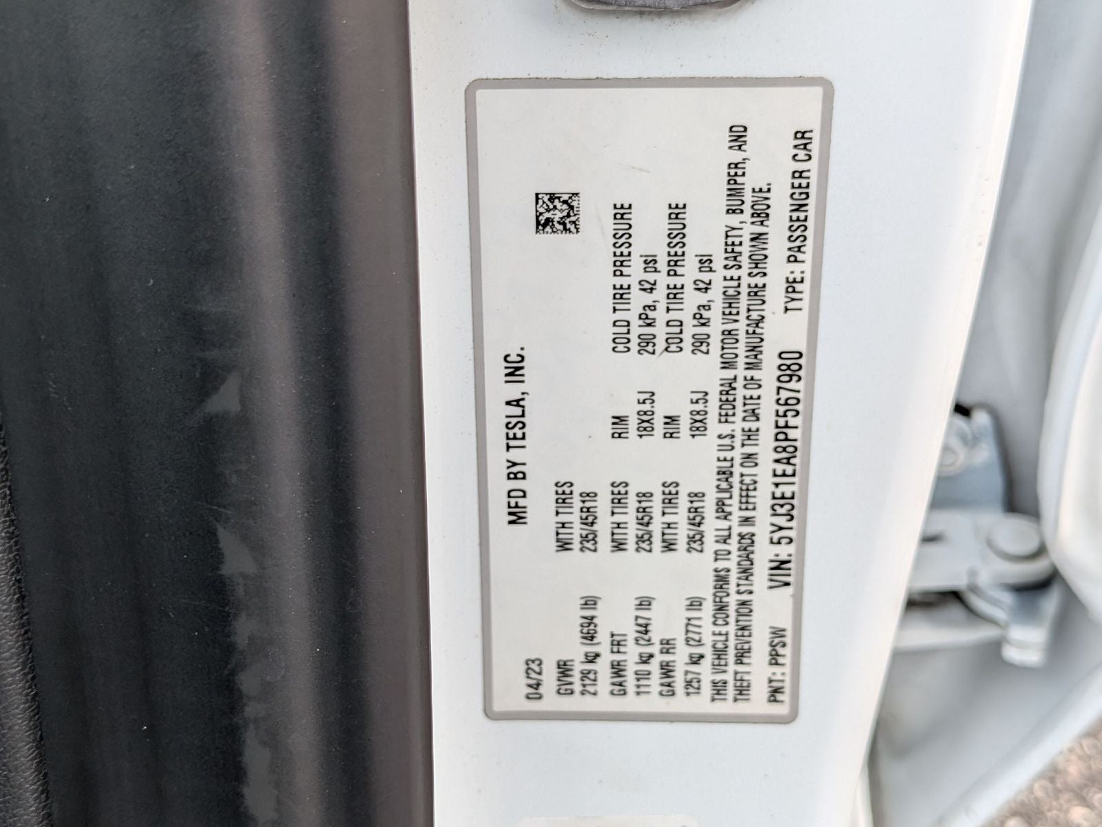 2023 Tesla Model 3 Base