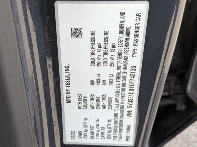 2020 Tesla Model 3 Long Range