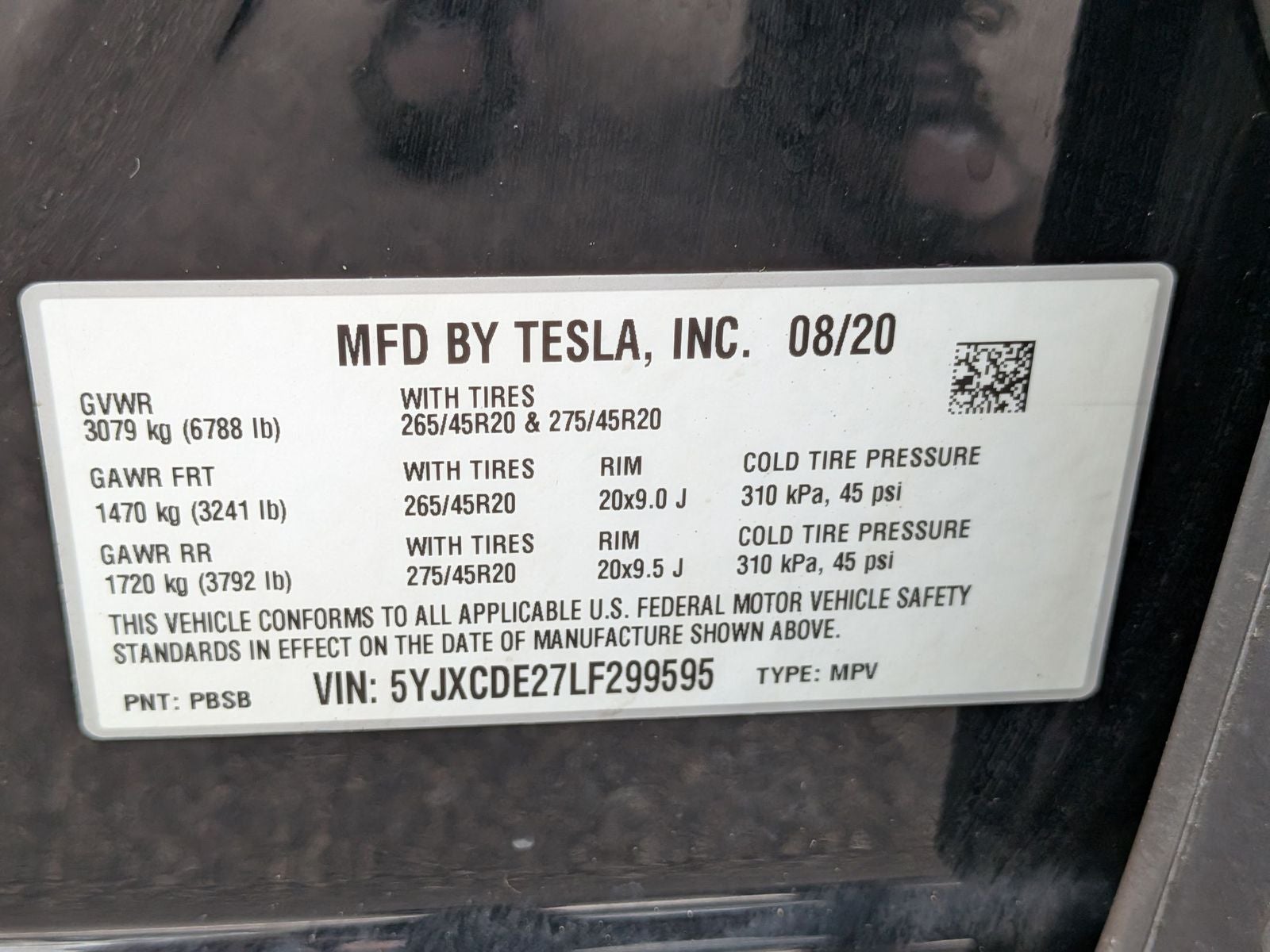 2020 Tesla Model X Long Range