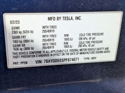 2023 Tesla Model Y Long Range