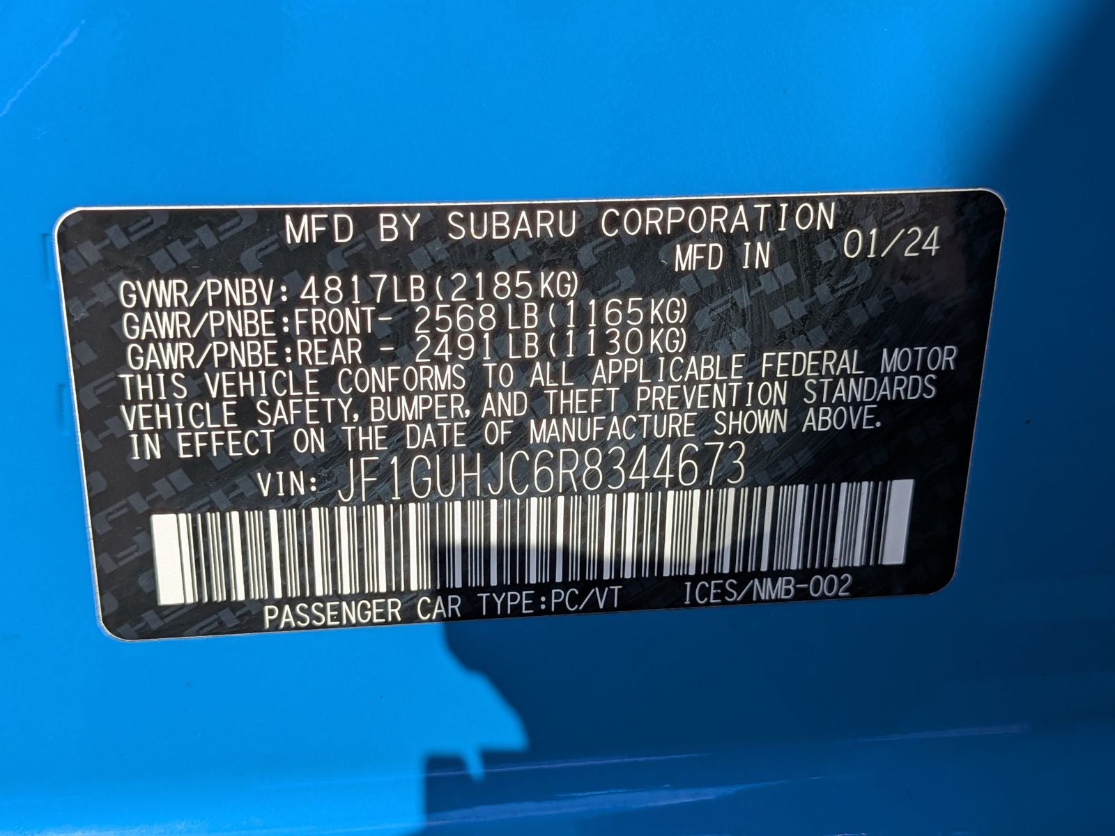 2024 Subaru Impreza 2.5RS