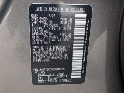 2025 Nissan Armada Platinum Reserve