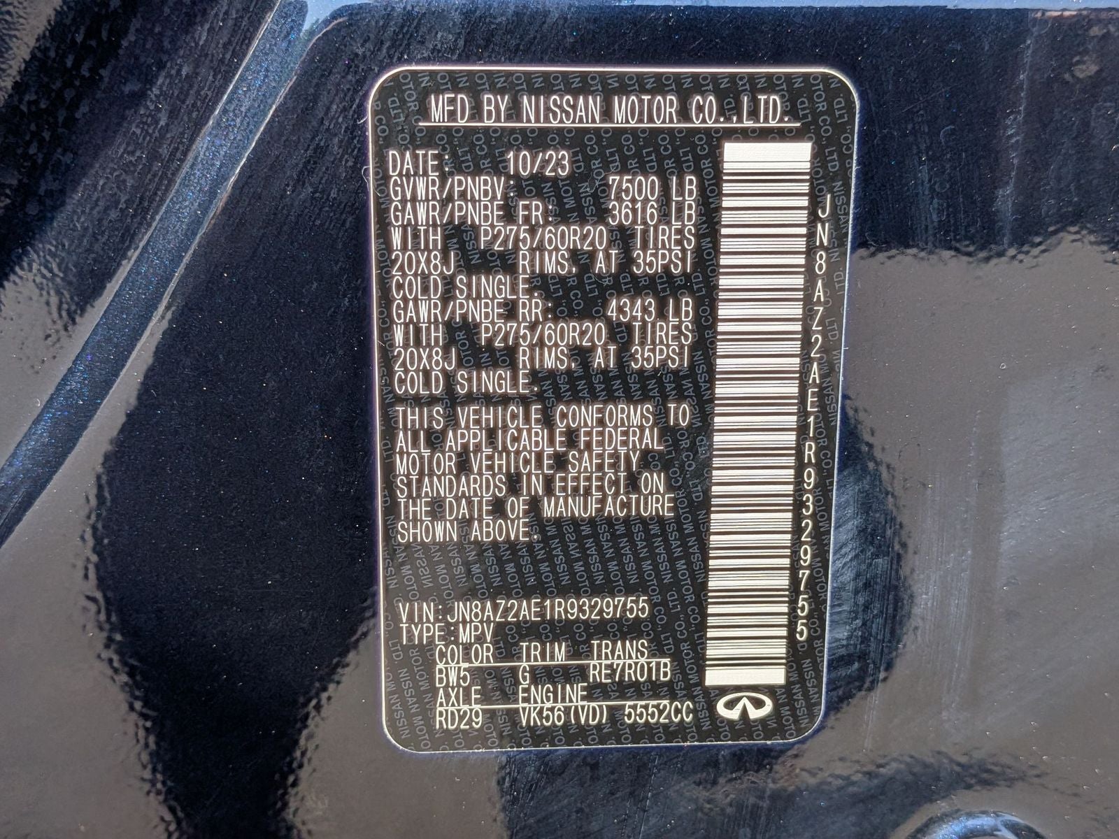 2024 INFINITI QX80 LUXE