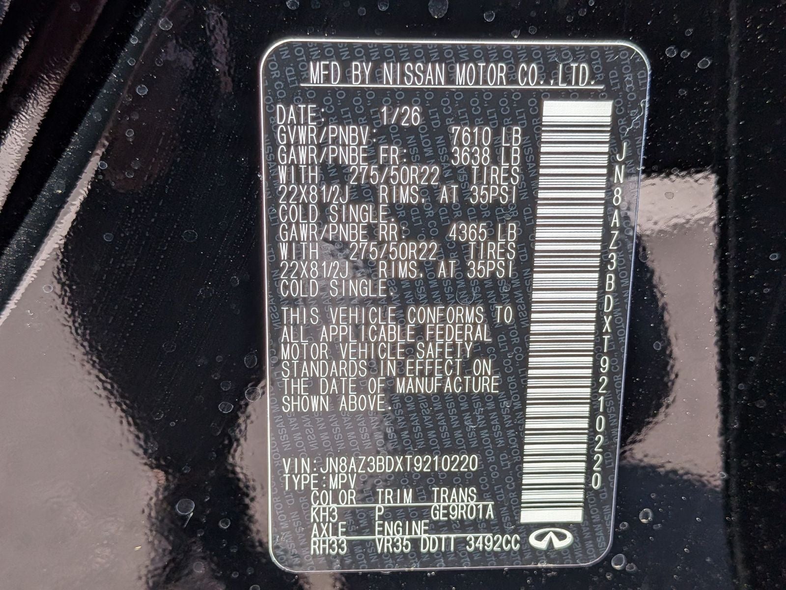 2026 INFINITI QX80 LUXE