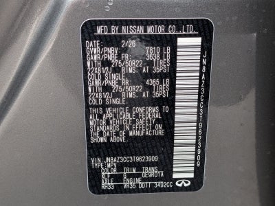 2026 INFINITI QX80 AUTOGRAPH