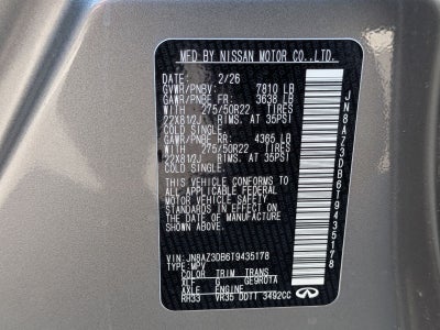 2026 INFINITI QX80 SPORT