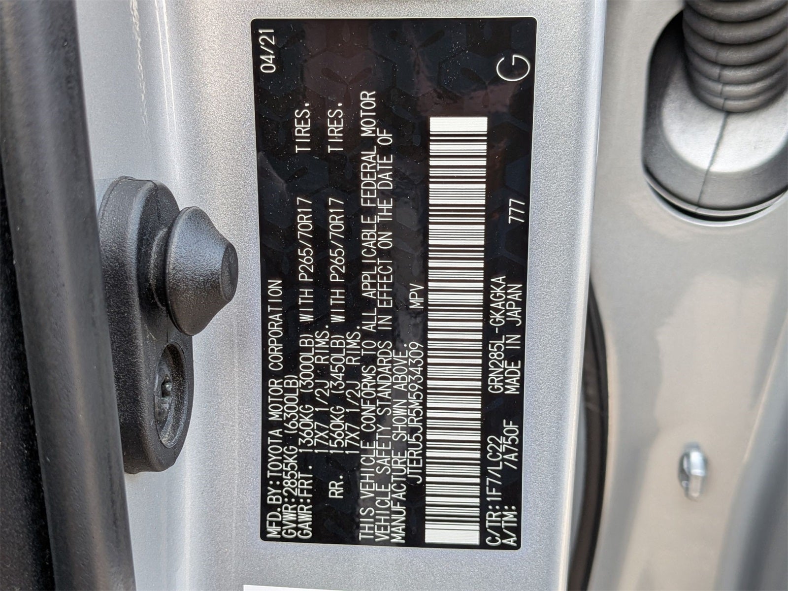 2021 Toyota 4Runner TRD Off-Road Premium