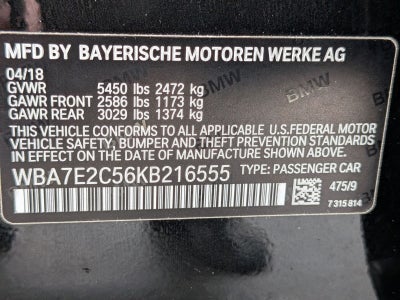 2019 BMW 7 Series 740i