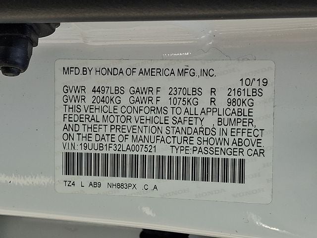 2020 Acura TLX 2.4L