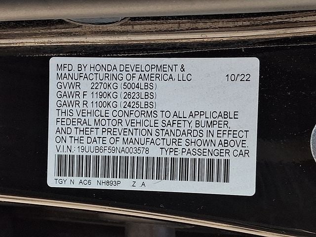 2022 Acura TLX A-Spec Package SH-AWD