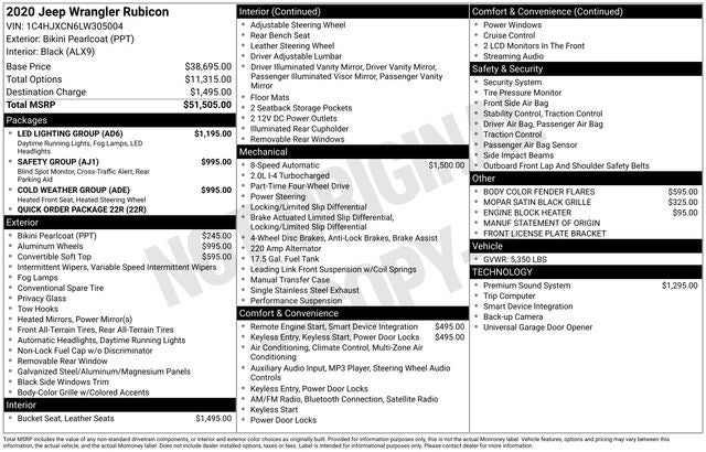 2020 Jeep Wrangler Rubicon