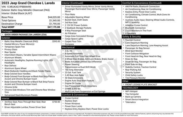 2023 Jeep Grand Cherokee L Laredo
