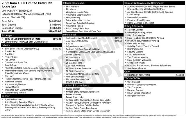 2022 RAM 1500 Limited