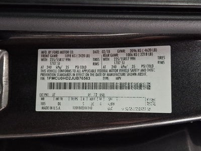 2018 Ford Escape SEL