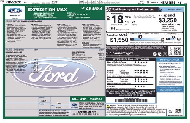 2022 Ford Expedition Max Platinum