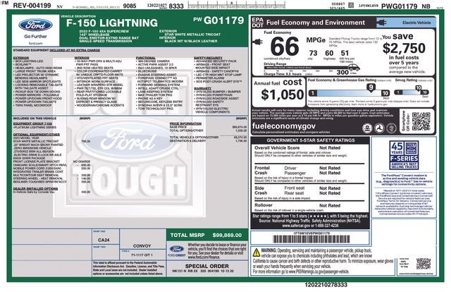 2023 Ford F-150 Lightning Platinum