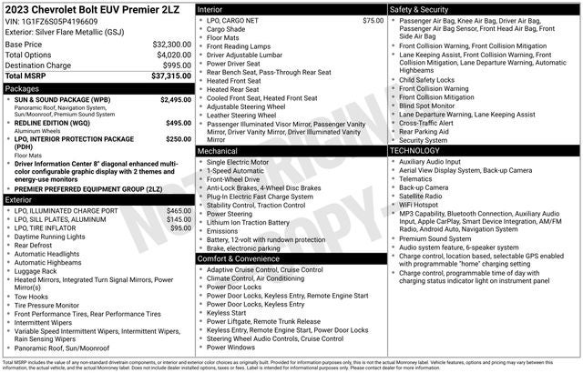 2023 Chevrolet Bolt EUV Premier