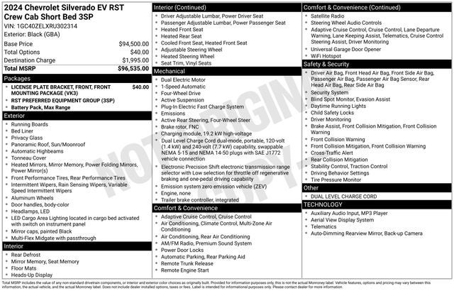 2024 Chevrolet Silverado EV RST