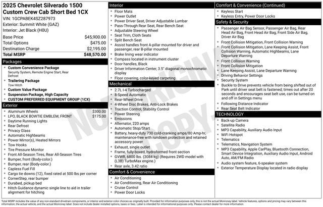 2025 Chevrolet Silverado 1500 Custom
