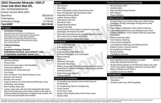 2022 Chevrolet Silverado 1500 LT
