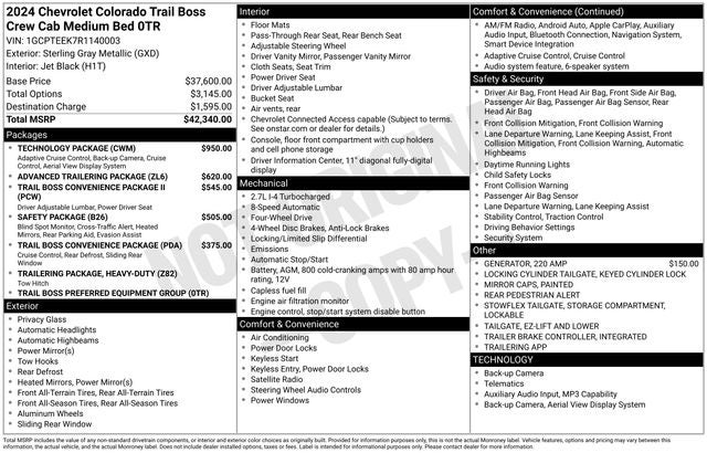 2024 Chevrolet Colorado Trail Boss