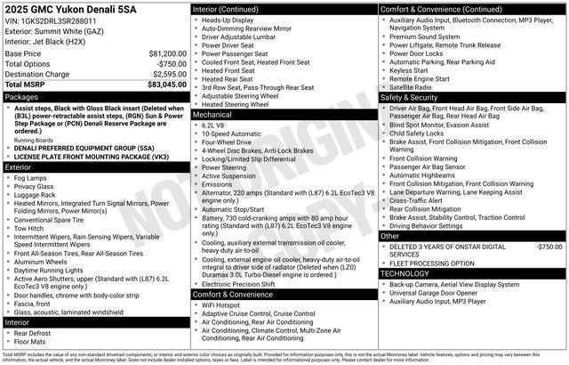 2025 GMC Yukon Denali