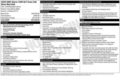 2025 GMC Sierra 1500 SLT