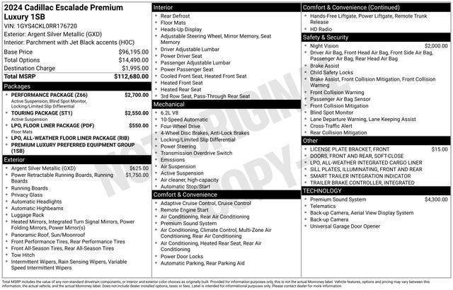 2024 Cadillac Escalade Premium Luxury