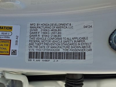 2024 Honda Accord Hybrid Sport