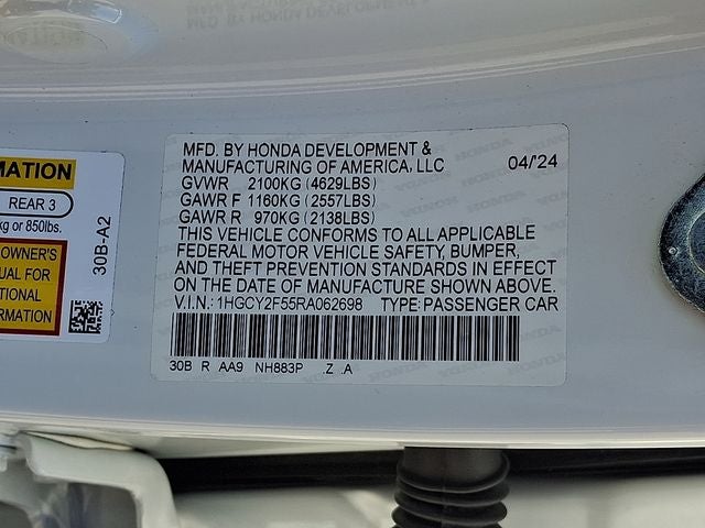 2024 Honda Accord Hybrid Sport