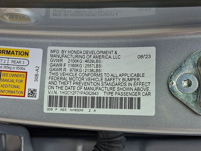 2023 Honda Accord Hybrid Sport-L