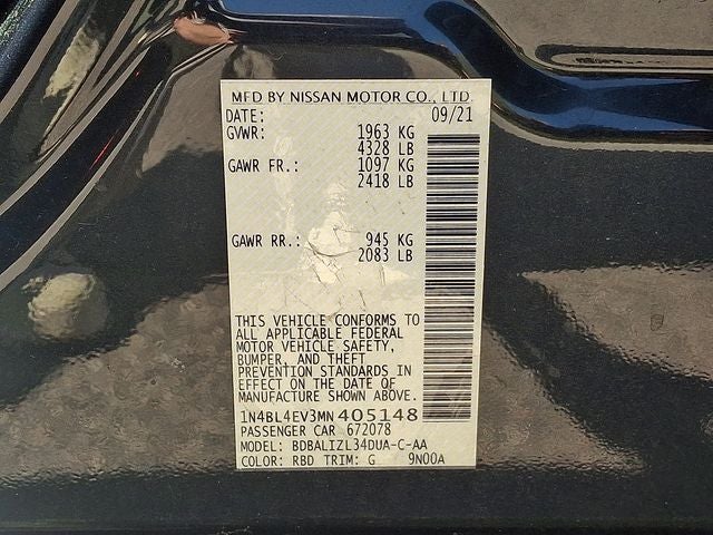 2021 Nissan Altima 2.5 SL