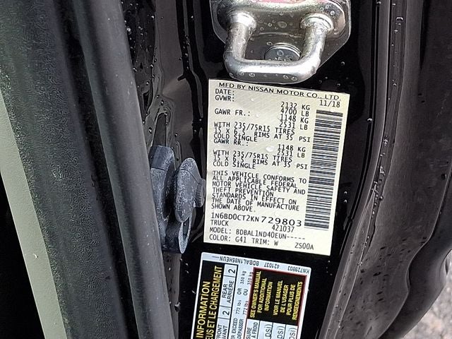 2019 Nissan Frontier S