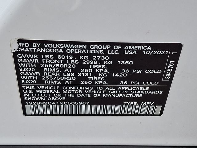 2022 Volkswagen Atlas SEL