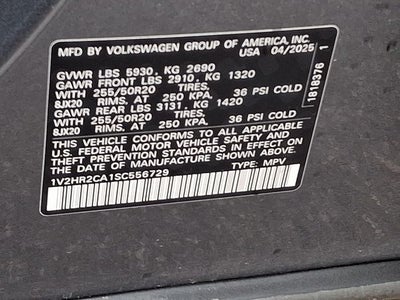 2025 Volkswagen Atlas 2.0T SE w/Technology