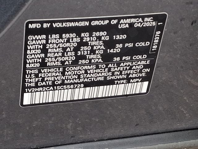 2025 Volkswagen Atlas 2.0T SE w/Technology